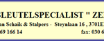 Sleutelspecialist banner